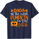 Dada Of The Cutest Pumpkins In The Patch Shirt Halloween T-Shirt - T-Shirt | Navy