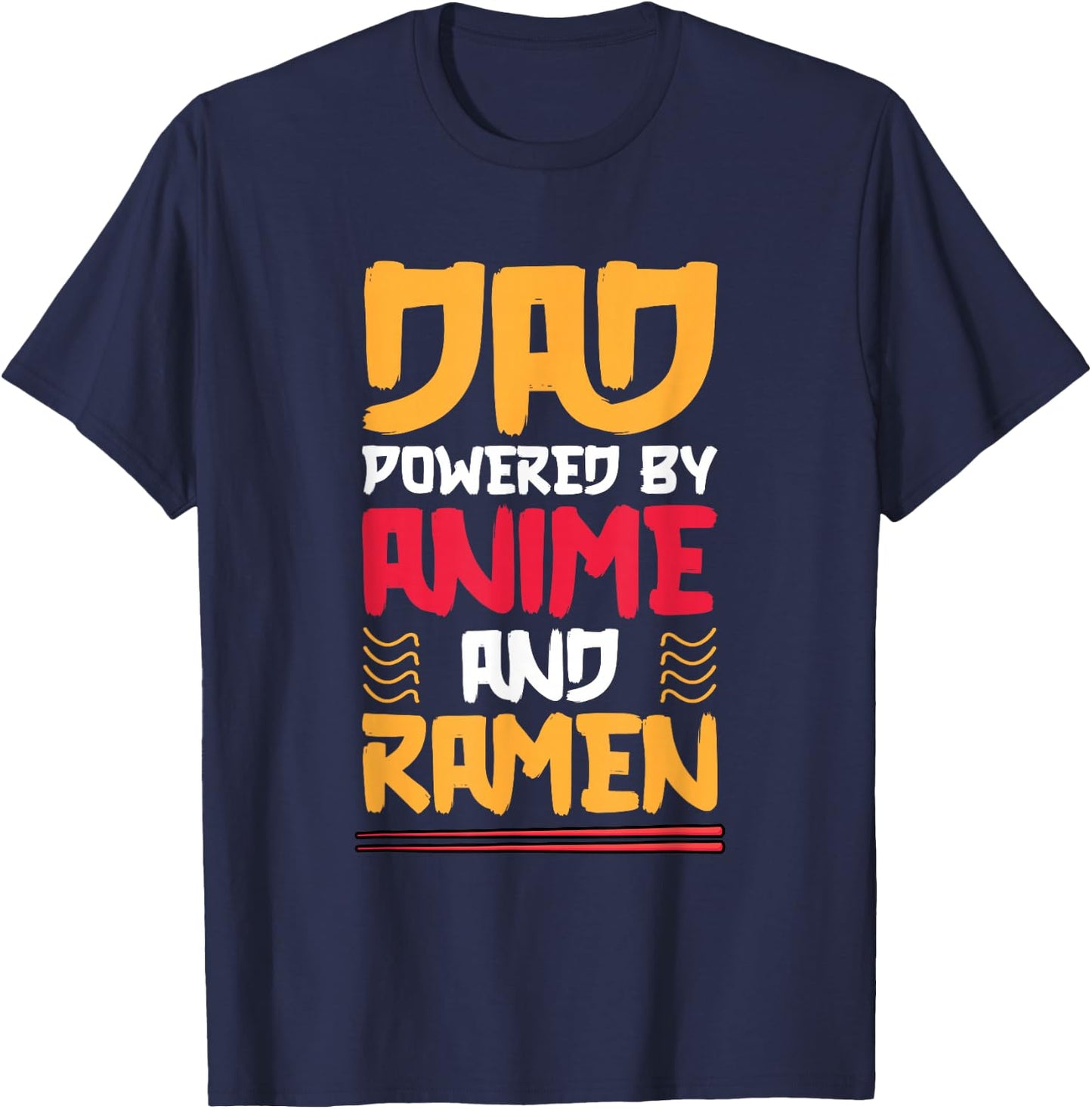Anime Fathers Day Japanese Manga Otaku Kawaii Anime Dad T-Shirt - T-Shirt | Navy