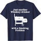 Just Another Whiskey Drinker Smoking Problem BBQ T-Shirt - T-Shirt | Navy