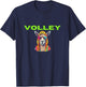 Volley Llama Funny Pickleball Shirt T-Shirt - T-Shirt | Navy