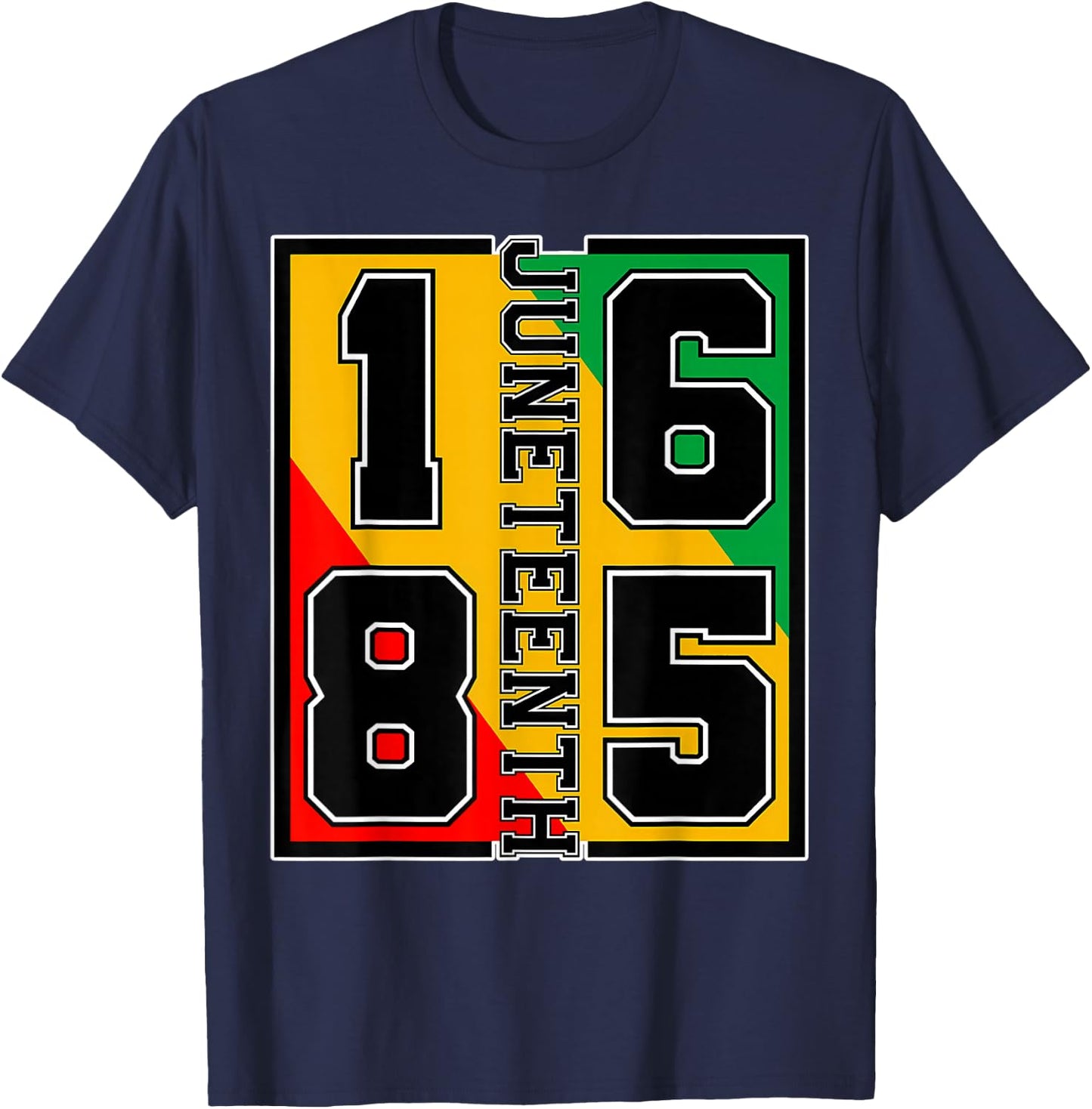 Juneteenth 1865 Independence Freedom Day African Pride T-Shirt - T-Shirt | Navy