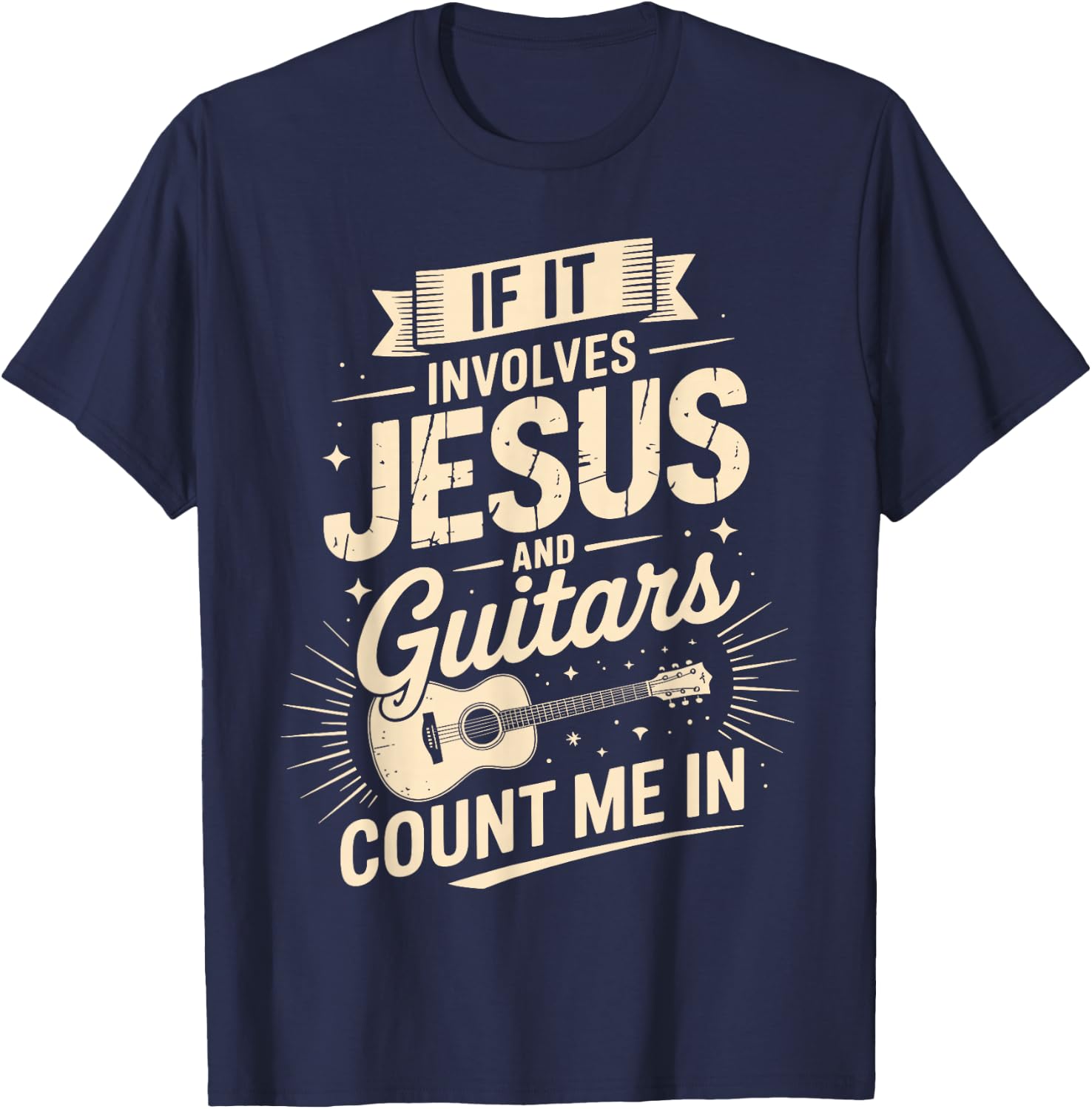Funny Guitar Design Women Guitar Player Guitarist T-Shirt - T-Shirt | Navy