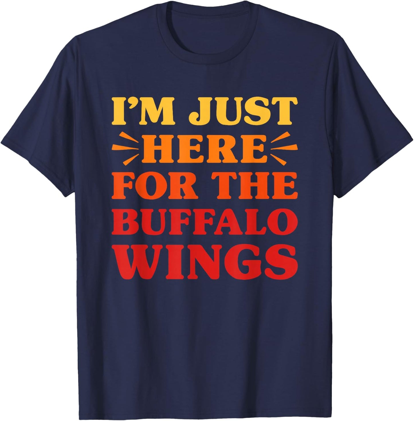 Buffalo Wings I Love Buffalo Wings Funny Food Lover T-Shirt - T-Shirt | Navy