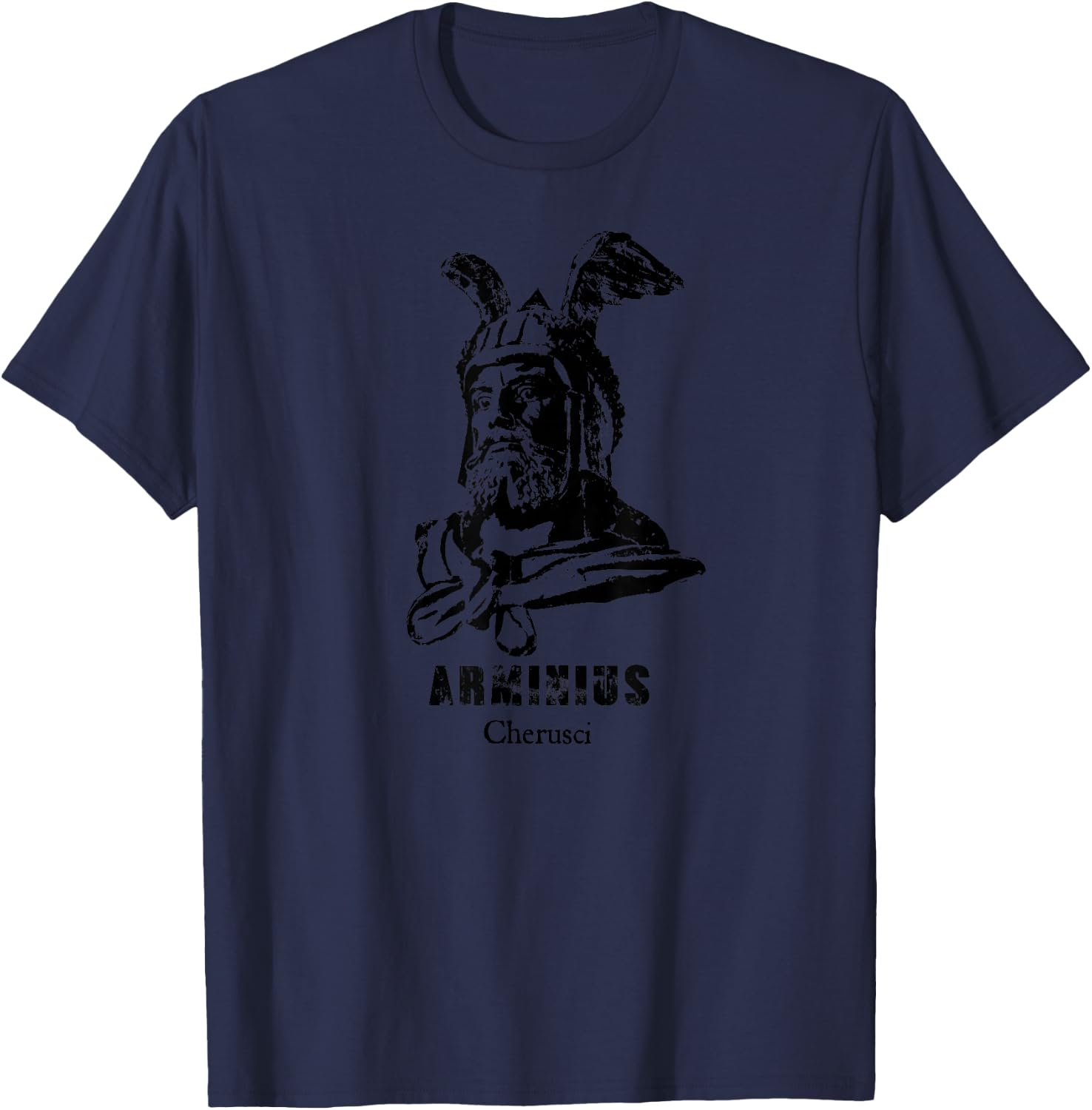 Arminius Germania Tribal Cherusci Römische Geschichte Che Stil T-Shirt - T-Shirt | Navy