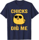 Chicks Dig Me Easter Funny Egg Easter kids boys girls T-Shirt - T-Shirt | Navy