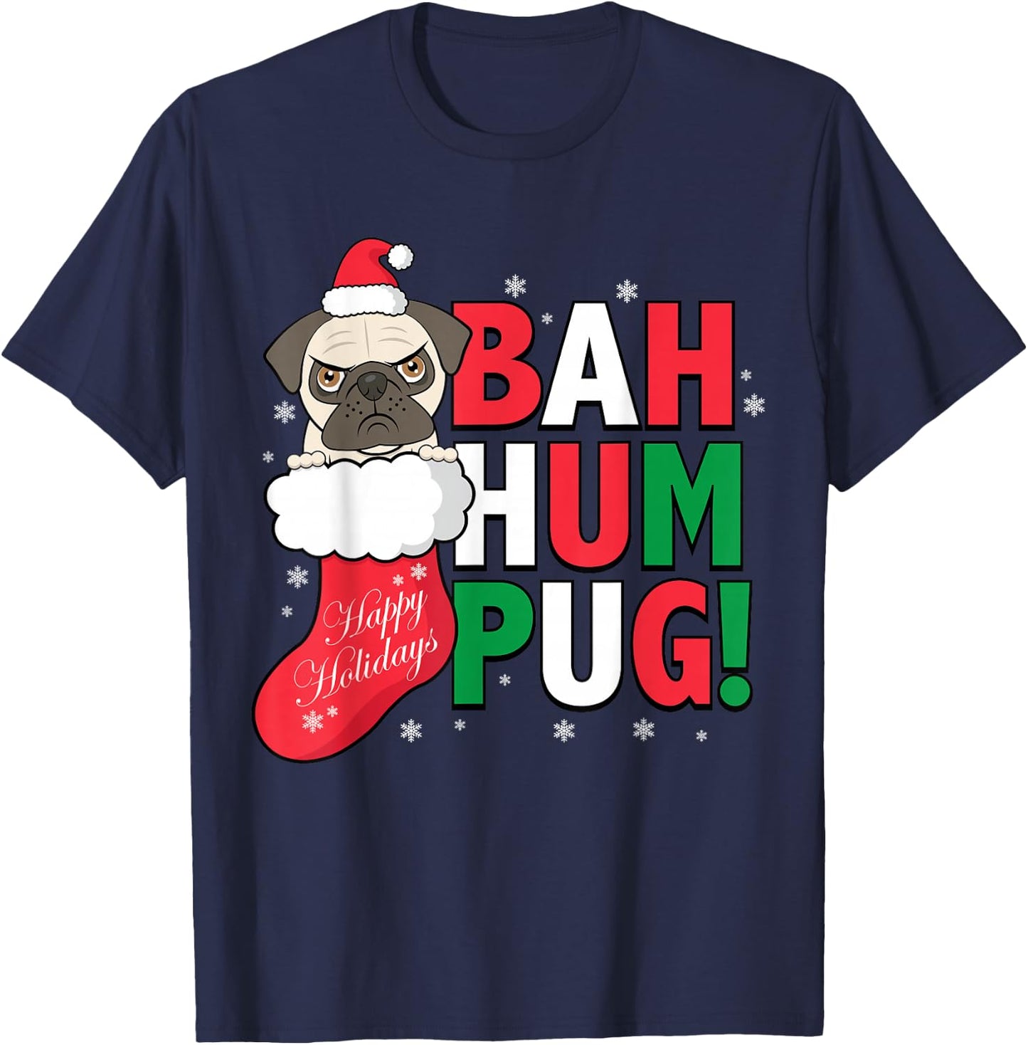 Bah Humpug Holiday T-Shirt - T-Shirt | Navy