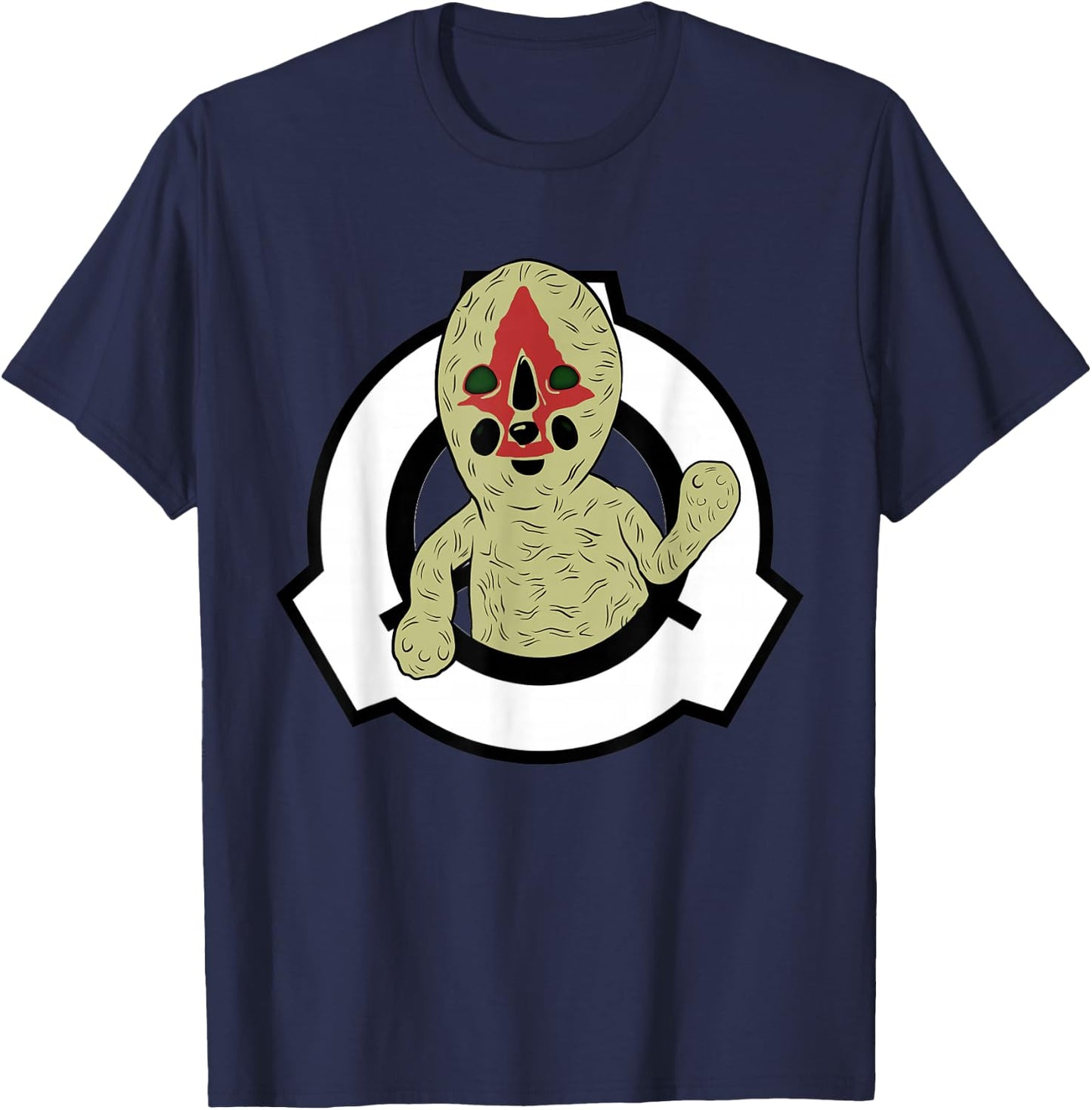 SCP Foundation SCP 173 T-Shirt - T-Shirt | Navy