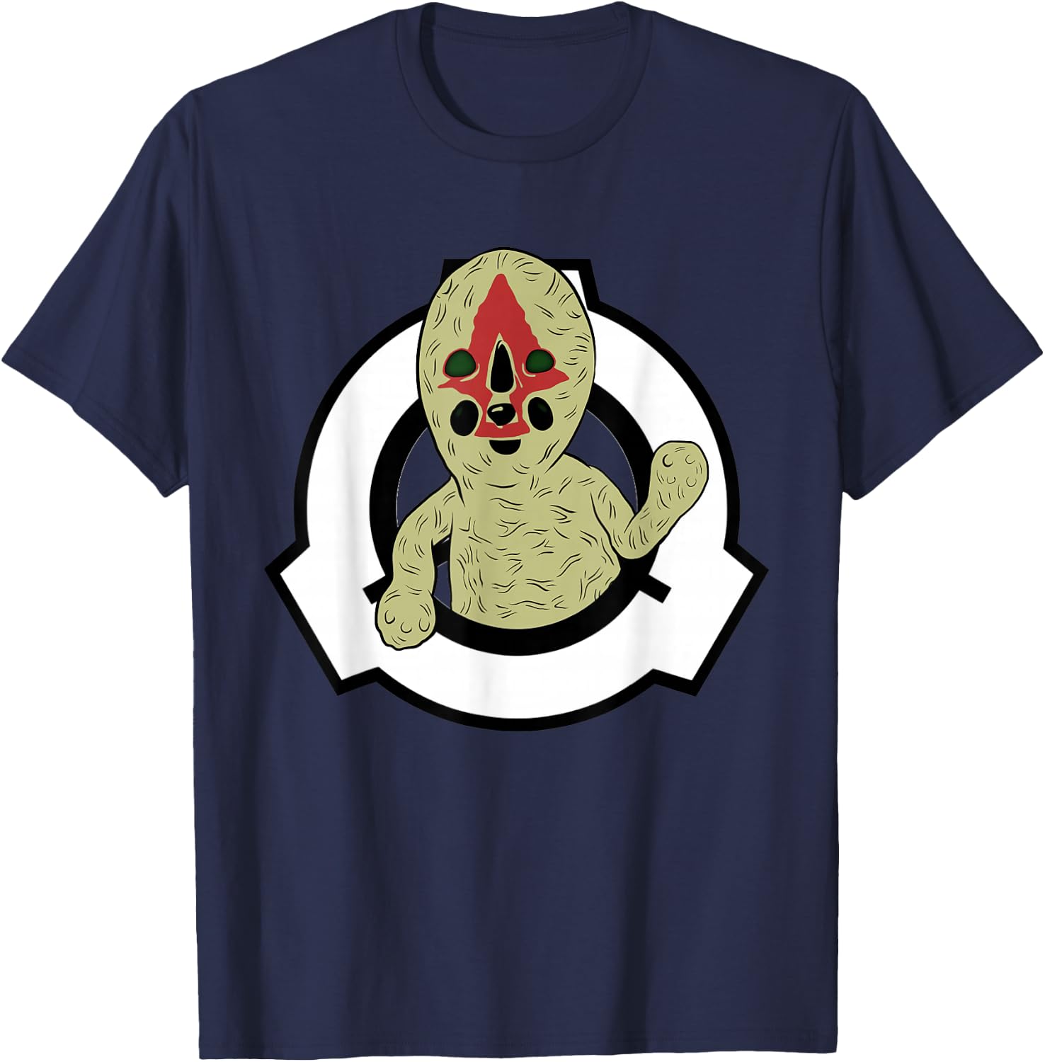 SCP Foundation SCP 173 T-Shirt - T-Shirt | Navy
