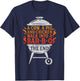Chef A Cow A Pig And A Chicken Walk Into A BBQ Barbecue T-Shirt - T-Shirt | Navy