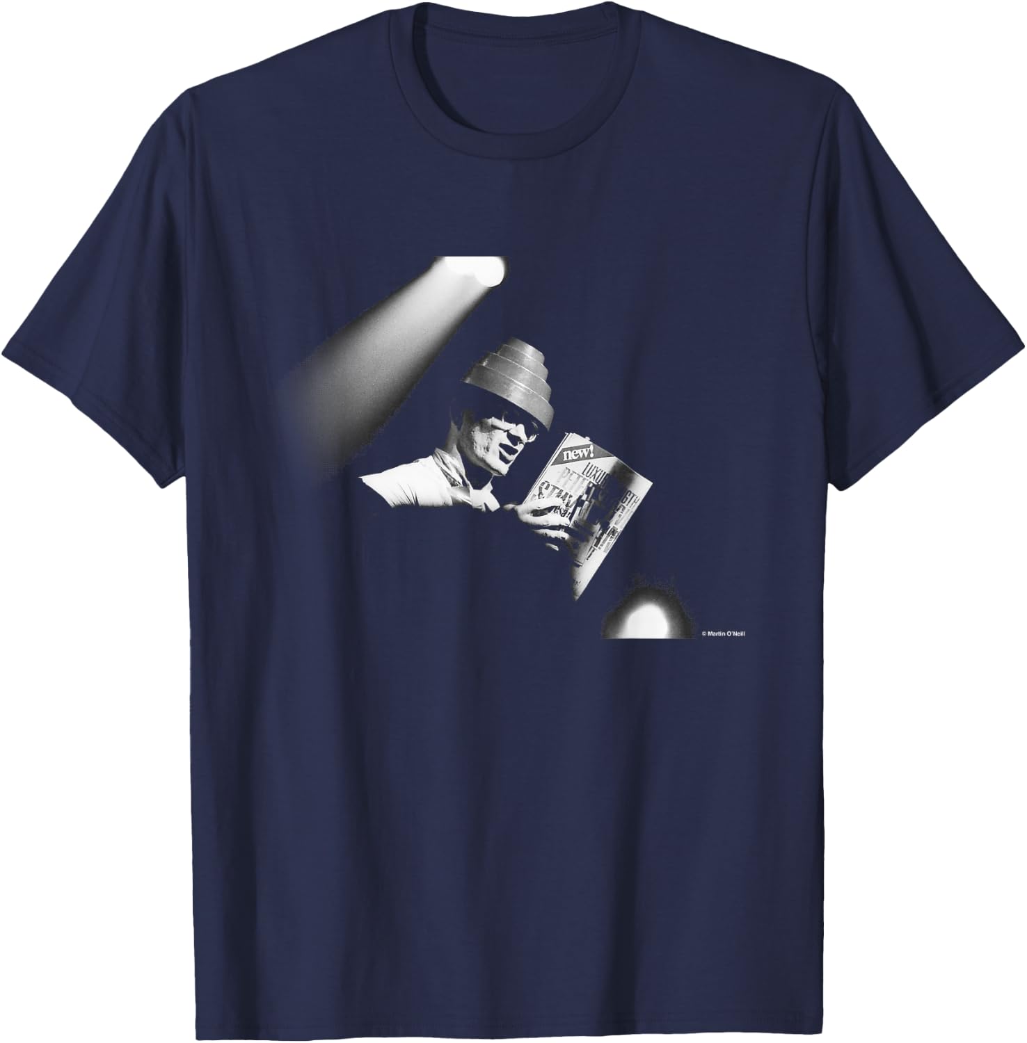 Mark Mothersbaugh Devo Live Photo By Martin O'Neill T-Shirt - T-Shirt | Navy