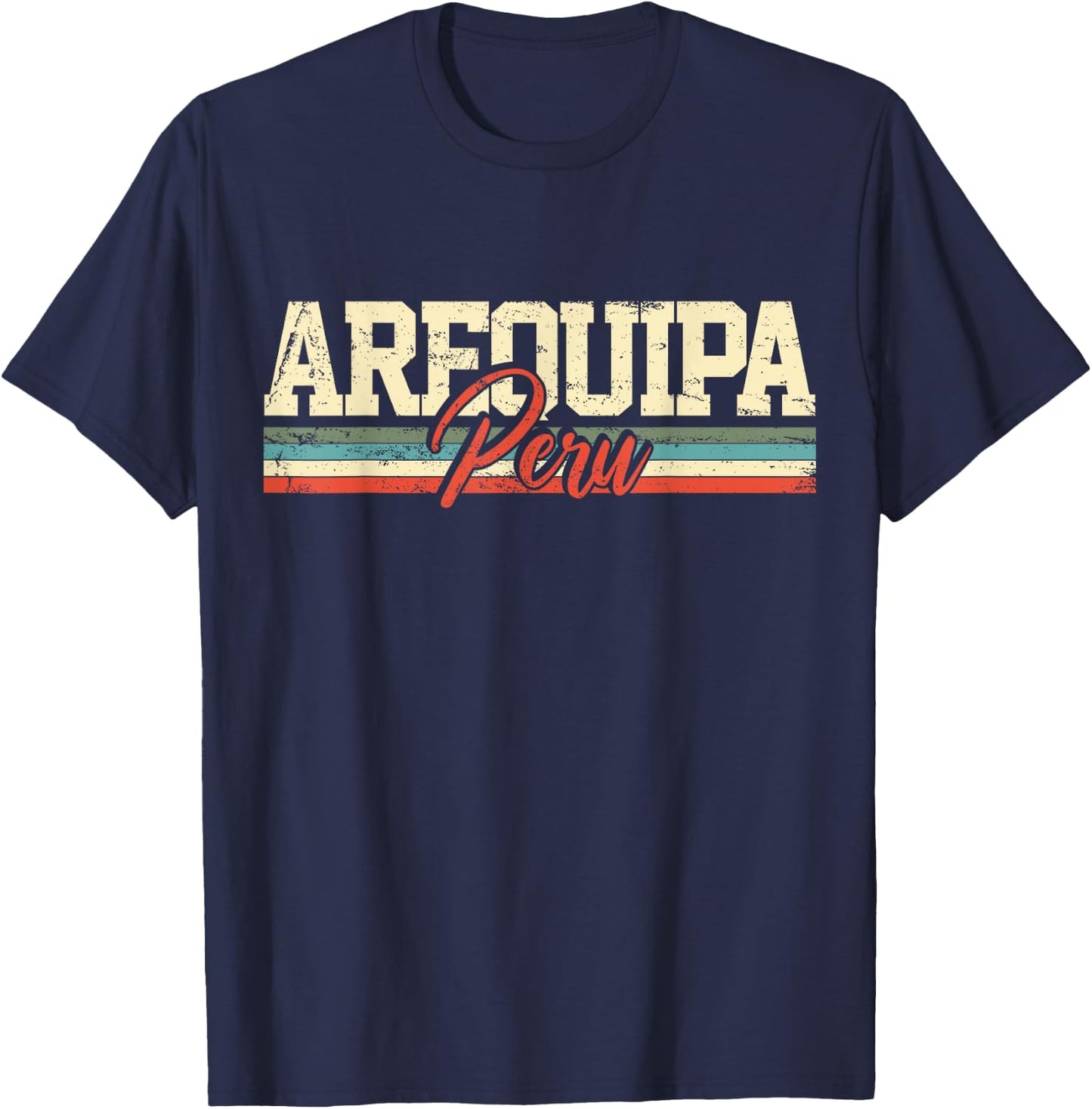 Arequipa Peru Travel Souvenir Retro Vintage Gift T-Shirt - T-Shirt | Navy
