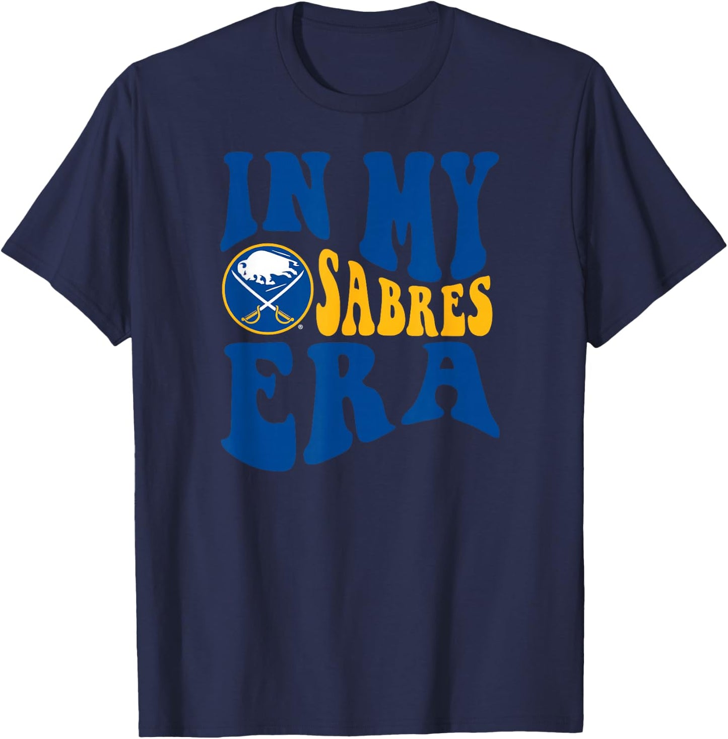Buffalo Sabres Era Black NHL Officially Licensed T-Shirt - T-Shirt | Navy
