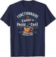 Official expert in coffee break since 1945 , Black, S T-Shirt - T-Shirt | Navy