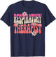 Retro Respiratory Therapy Lung Health Therapist T-Shirt - T-Shirt | Navy