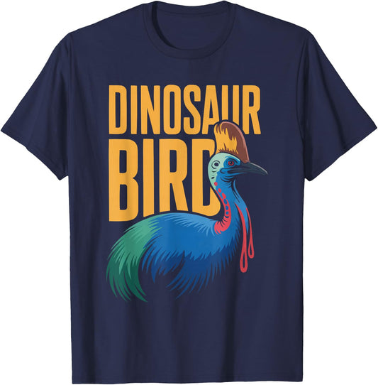 Cassowary Bird Lover Ornithology Birding Birdwatching T-Shirt - T-Shirt | Navy