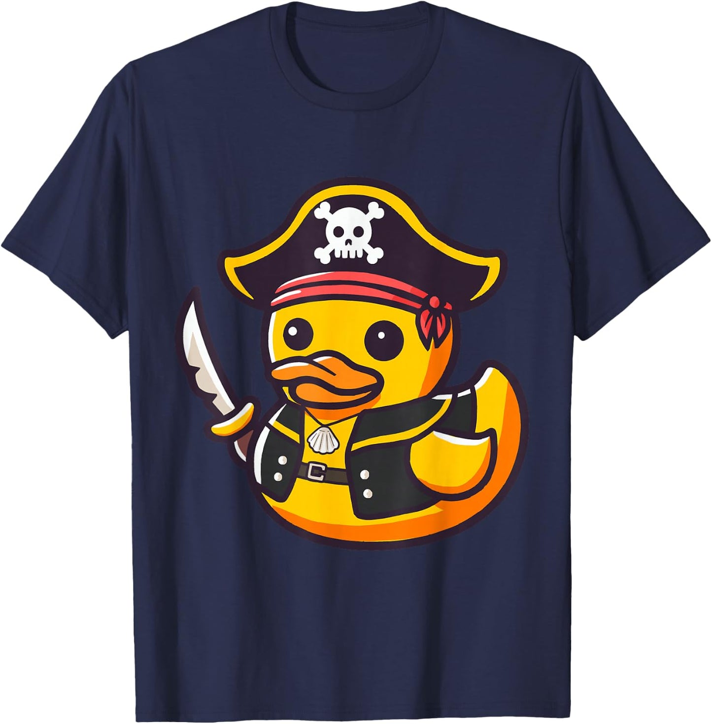 Rubber Duckies Pirate Duckling Women Kids Pirate Rubber Duck T-Shirt - T-Shirt | Navy