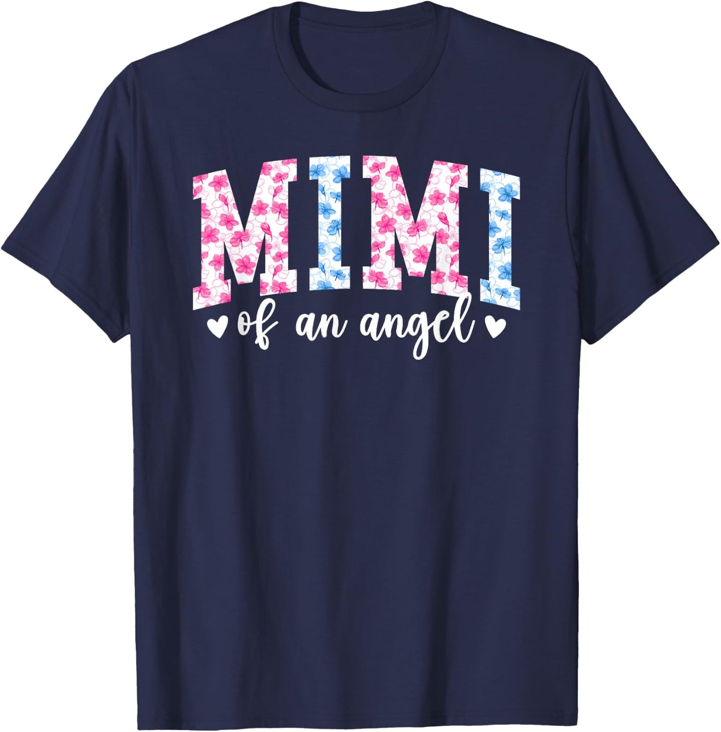 Mimi of an Angel Mimi Pregnancy and Infant Loss Awareness T-Shirt - T-Shirt | Navy