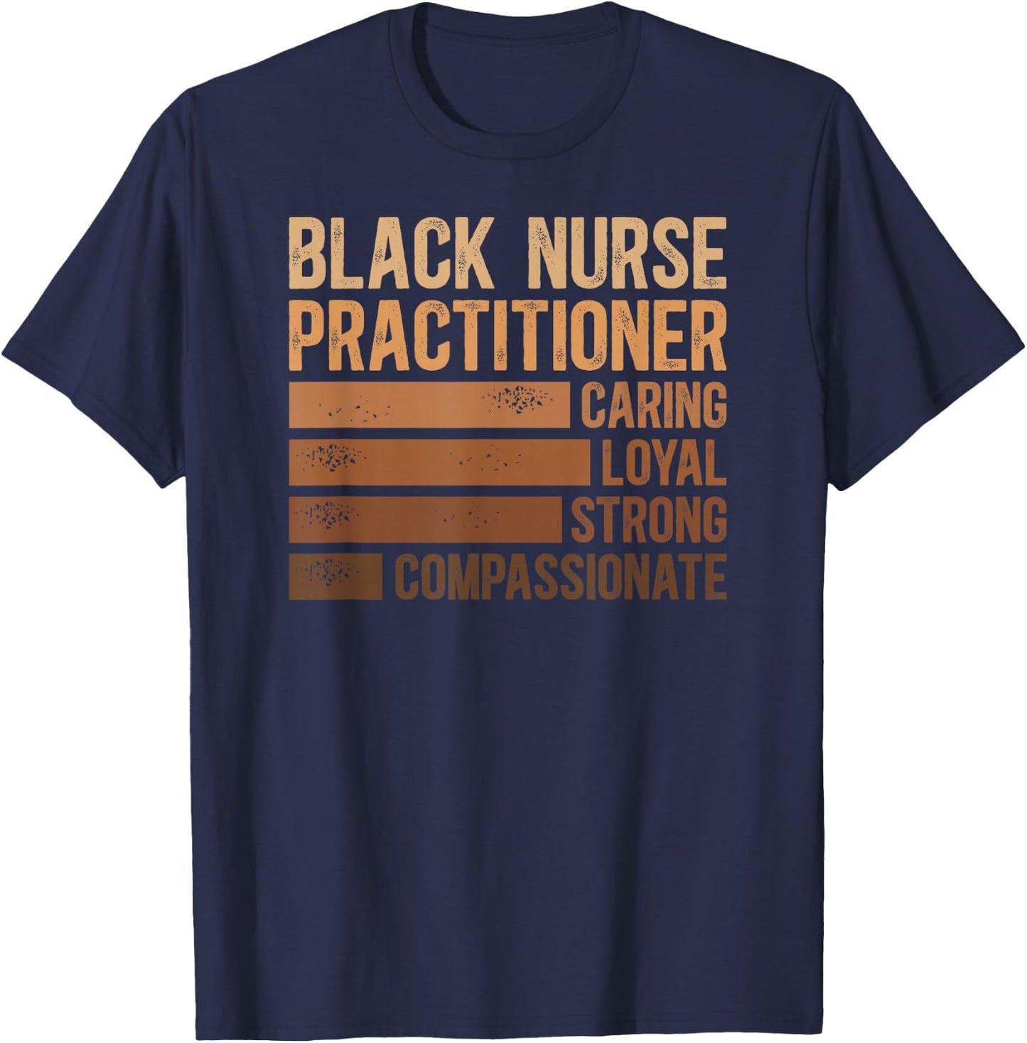 Black Nurse Practitioner African American Nurse Practitioner T-Shirt - T-Shirt | Navy