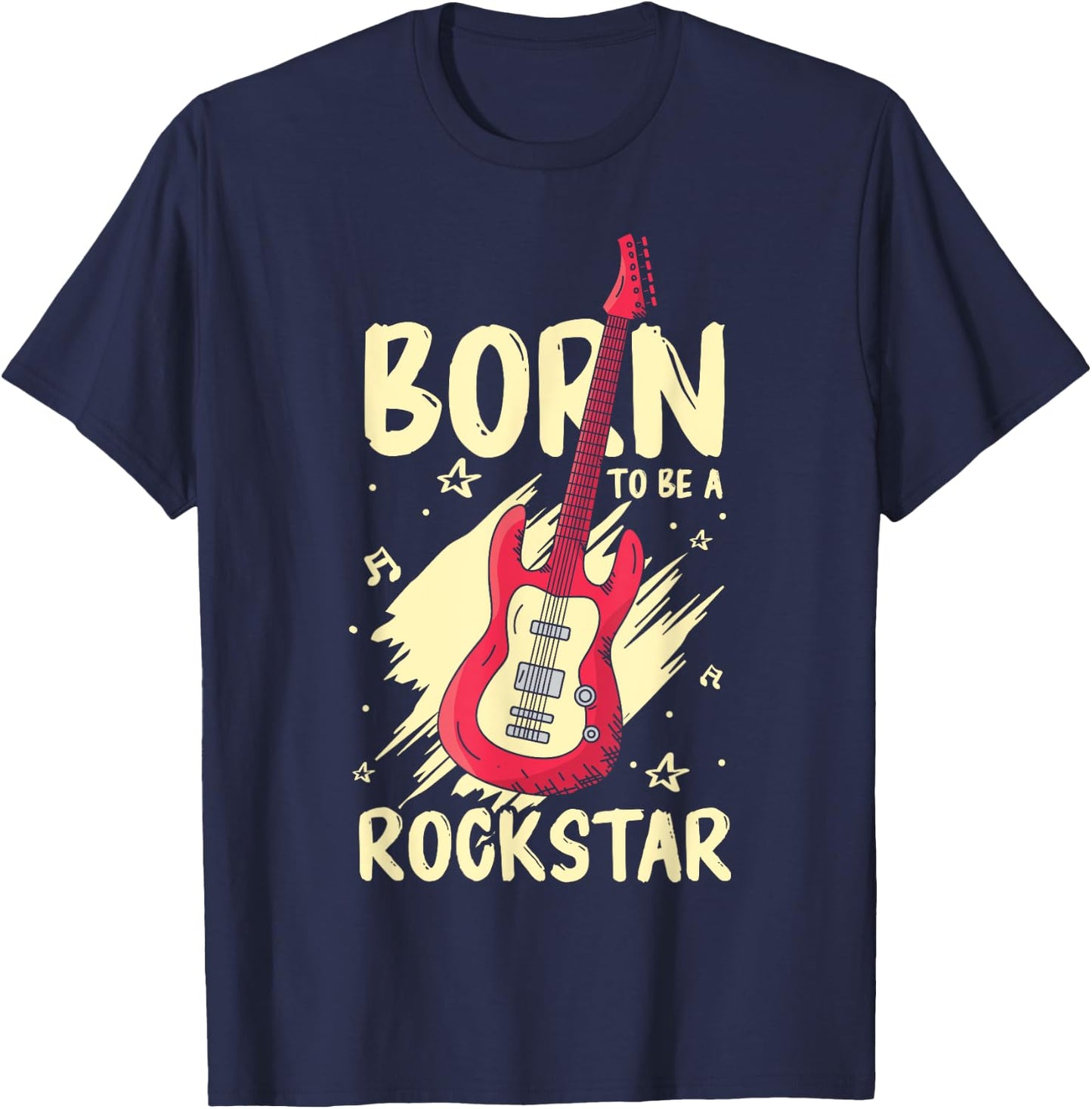 Rockstar Birthday Girl Rock Star Birthday Party Music , black T-Shirt - T-Shirt | Navy