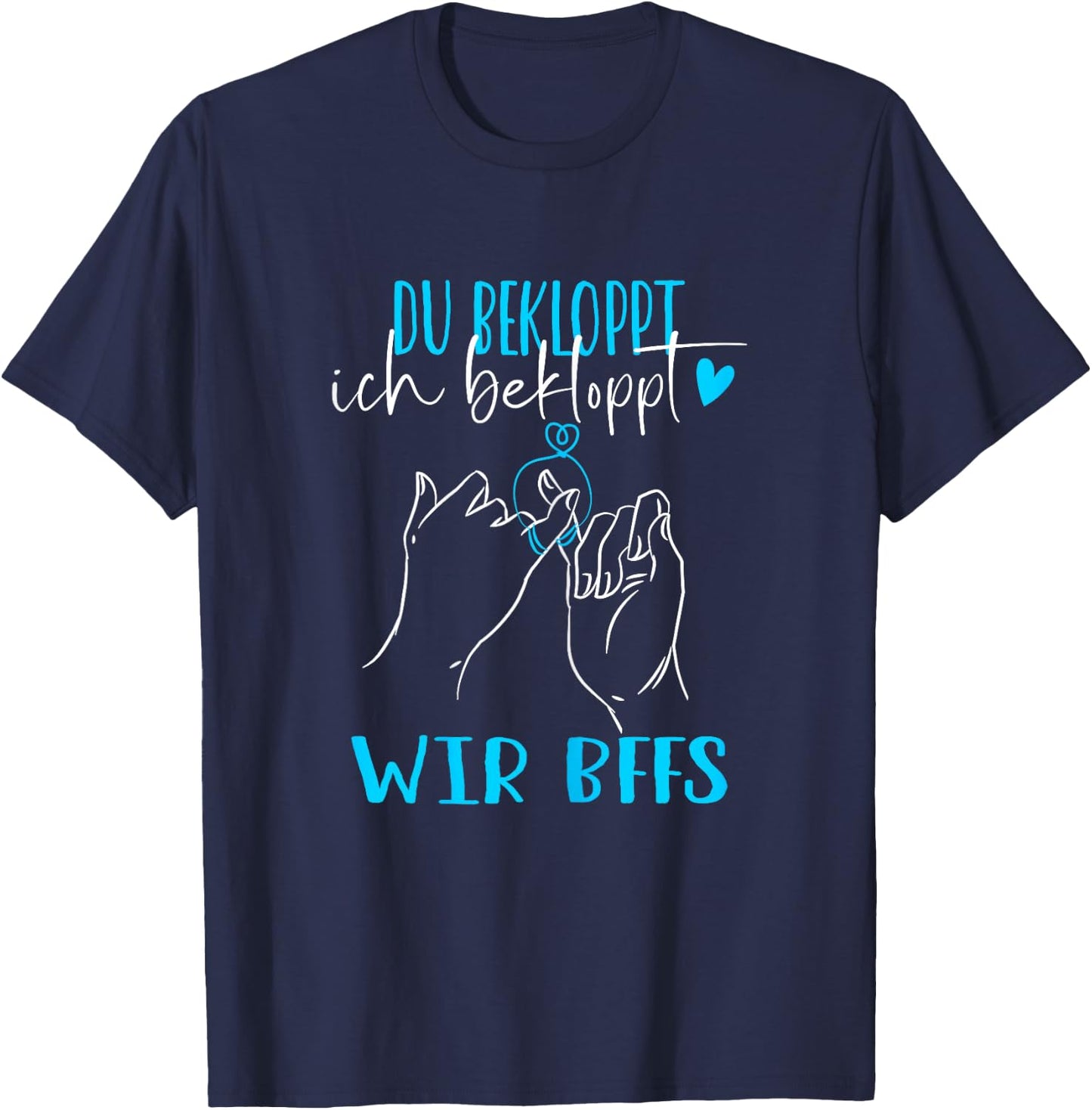Best Friend for Two Girlfriends Best Friends BFF , black, s T-Shirt - T-Shirt | Navy