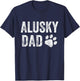 Retro Alusky Dad Papa Father's Day Alusky Lovers T-Shirt - T-Shirt | Navy