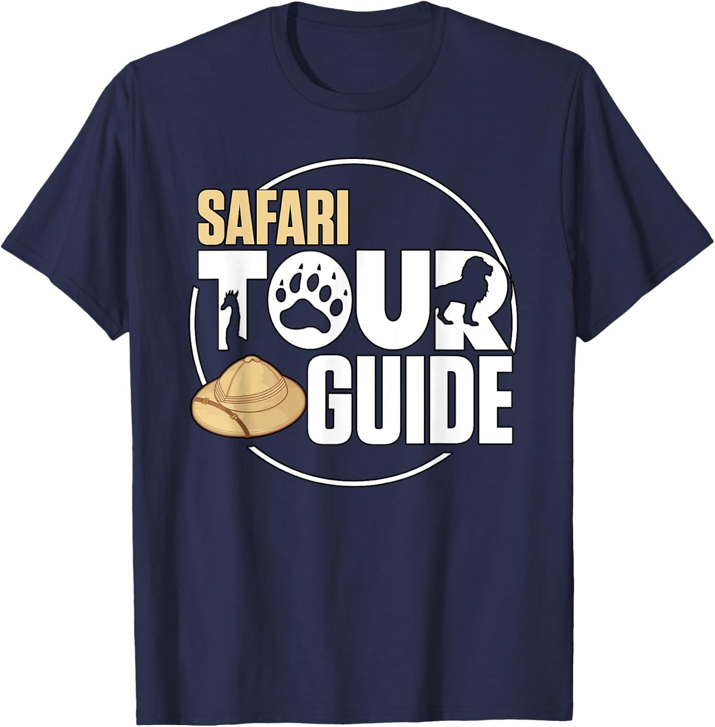 Safari Tour Guide Africa Zoo Costume T-Shirt - T-Shirt | Navy