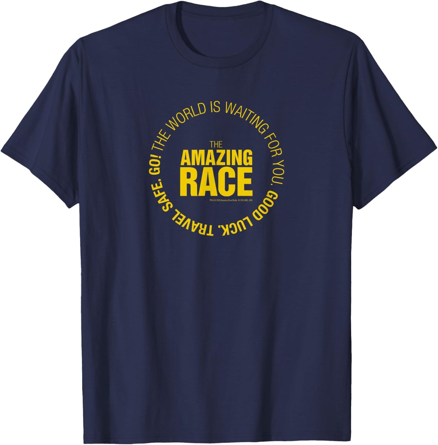 The Amazing Race Yellow Starting Badge T-Shirt - T-Shirt | Navy