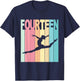 14th Birthday Girl Dance Theme Party 14 Year Old Bday T-Shirt - T-Shirt | Navy
