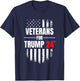 Veterans For Trump 2024 American Flag T-Shirt - T-Shirt | Navy