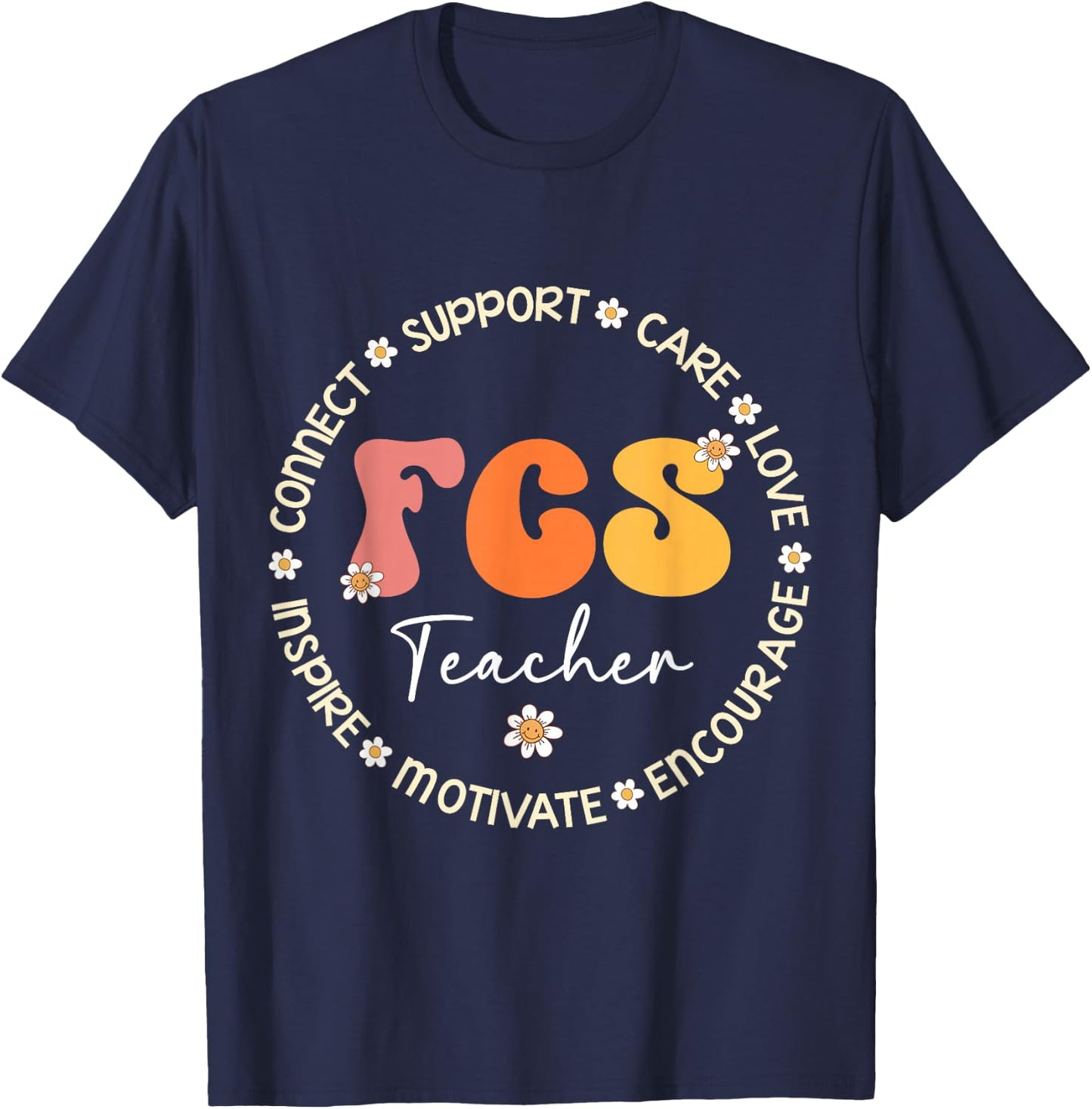 Cute FCS Teacher Squad Appreciation Week Back to School T-Shirt - T-Shirt | Navy
