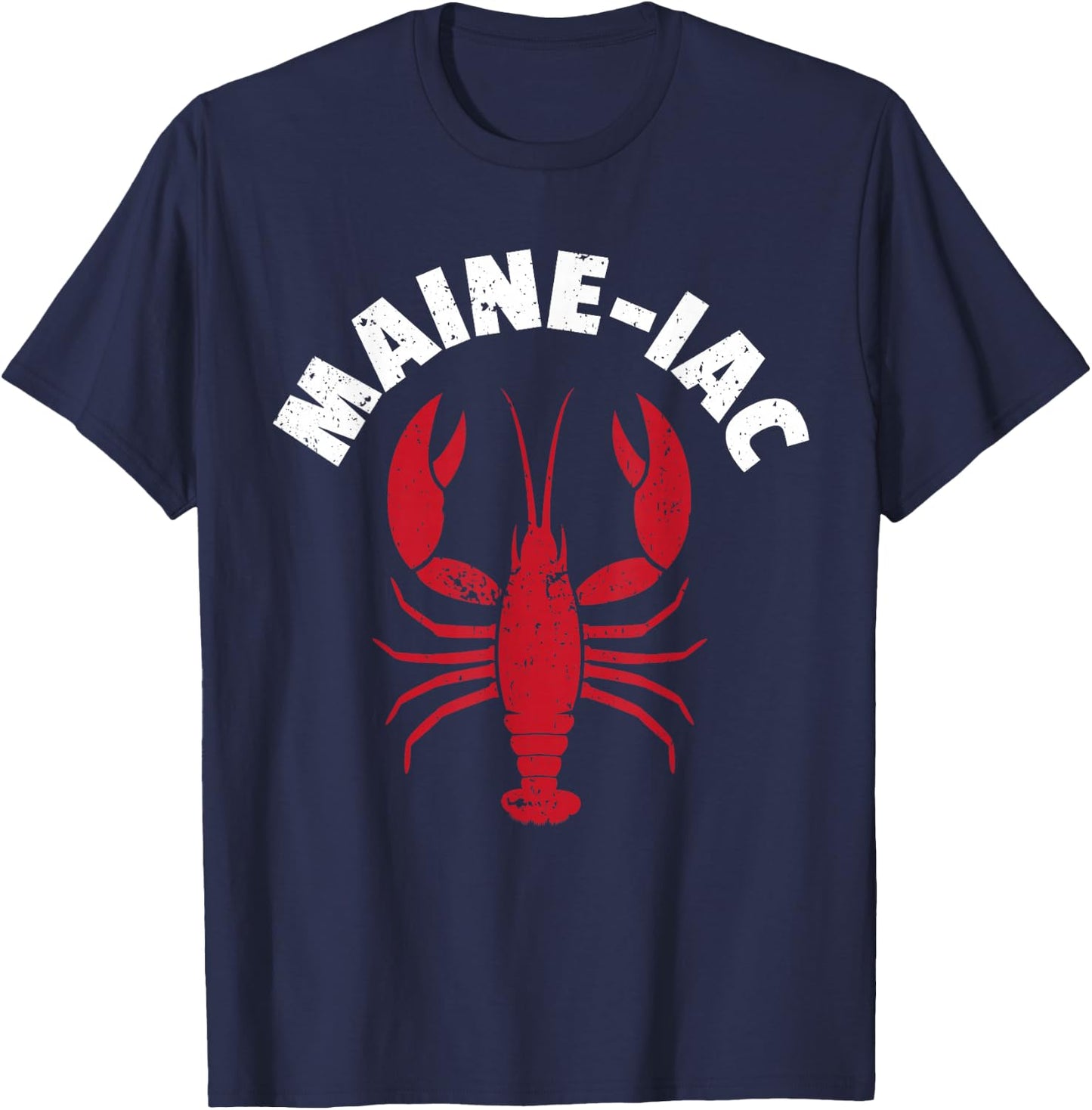 Maine-Iac Lobster Seafood Lover I Maine Lobster Lover T-Shirt - T-Shirt | Navy