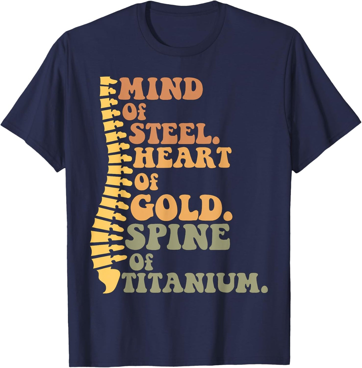 Back Surgery Recovery Gifts Funny Spine Surgery Recovery T-Shirt - T-Shirt | Navy