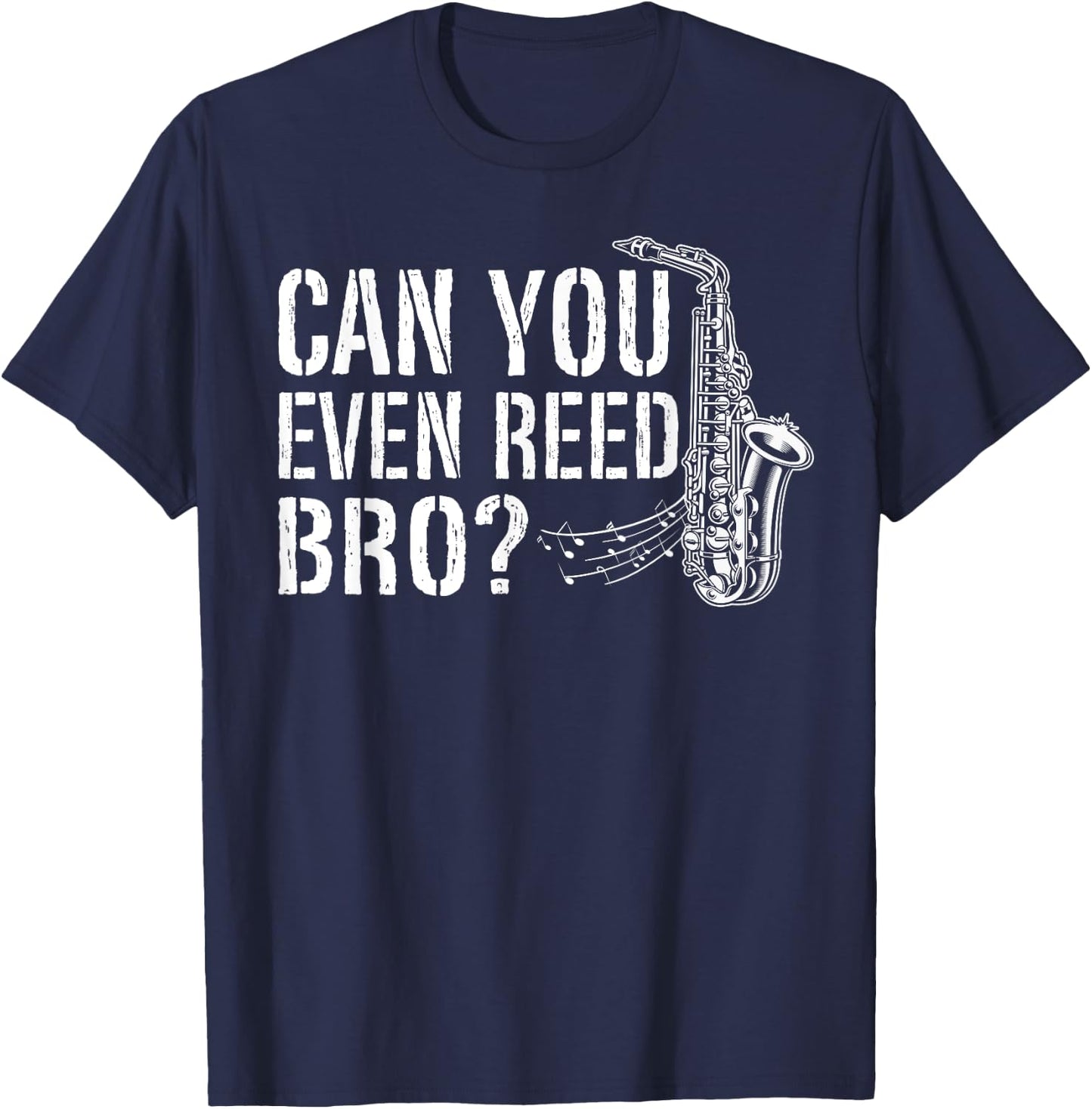 Funny Saxophone Design Women Saxophone Player Reed T-Shirt - T-Shirt | Navy