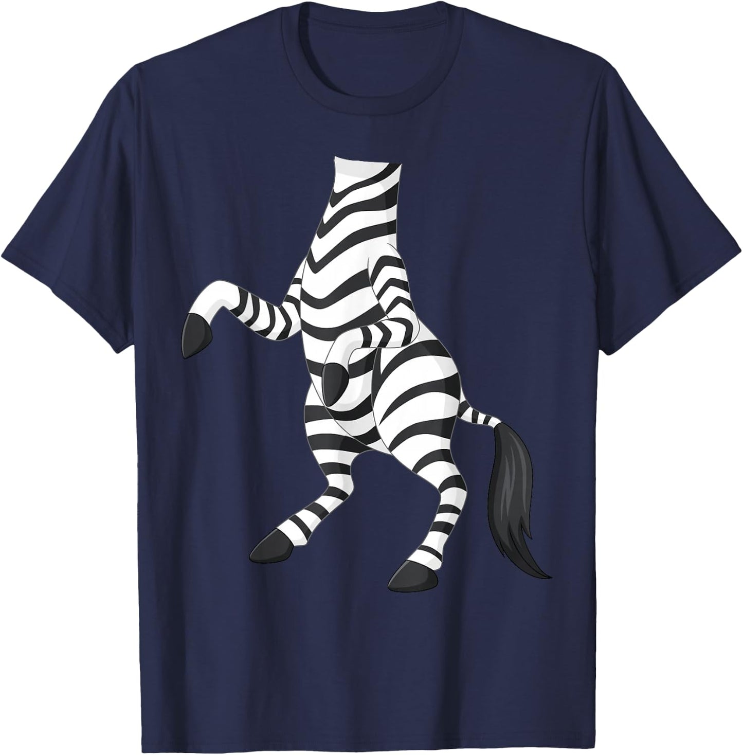 Zebra Zebra Costume Shirt , black T-Shirt - T-Shirt | Navy