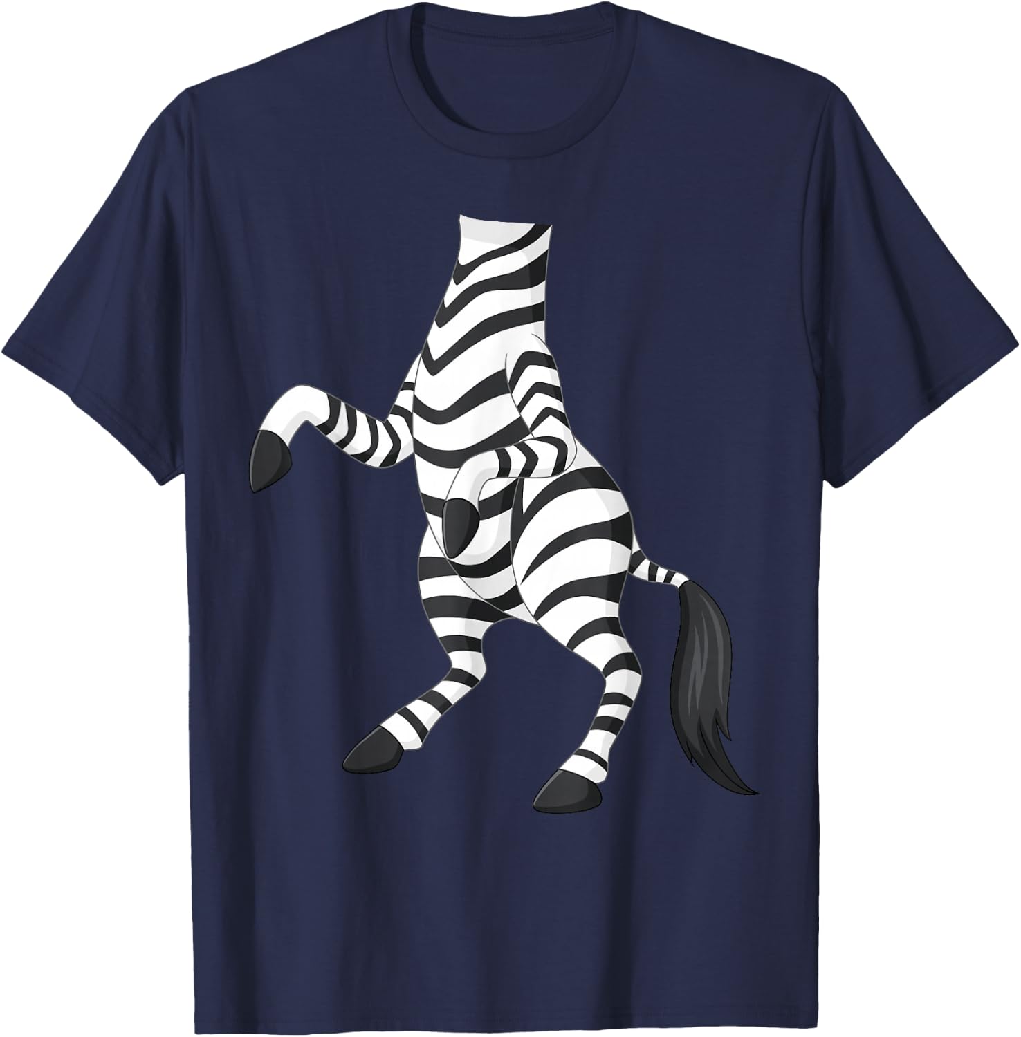 Zebra Zebra Costume Shirt , black T-Shirt - T-Shirt | Navy