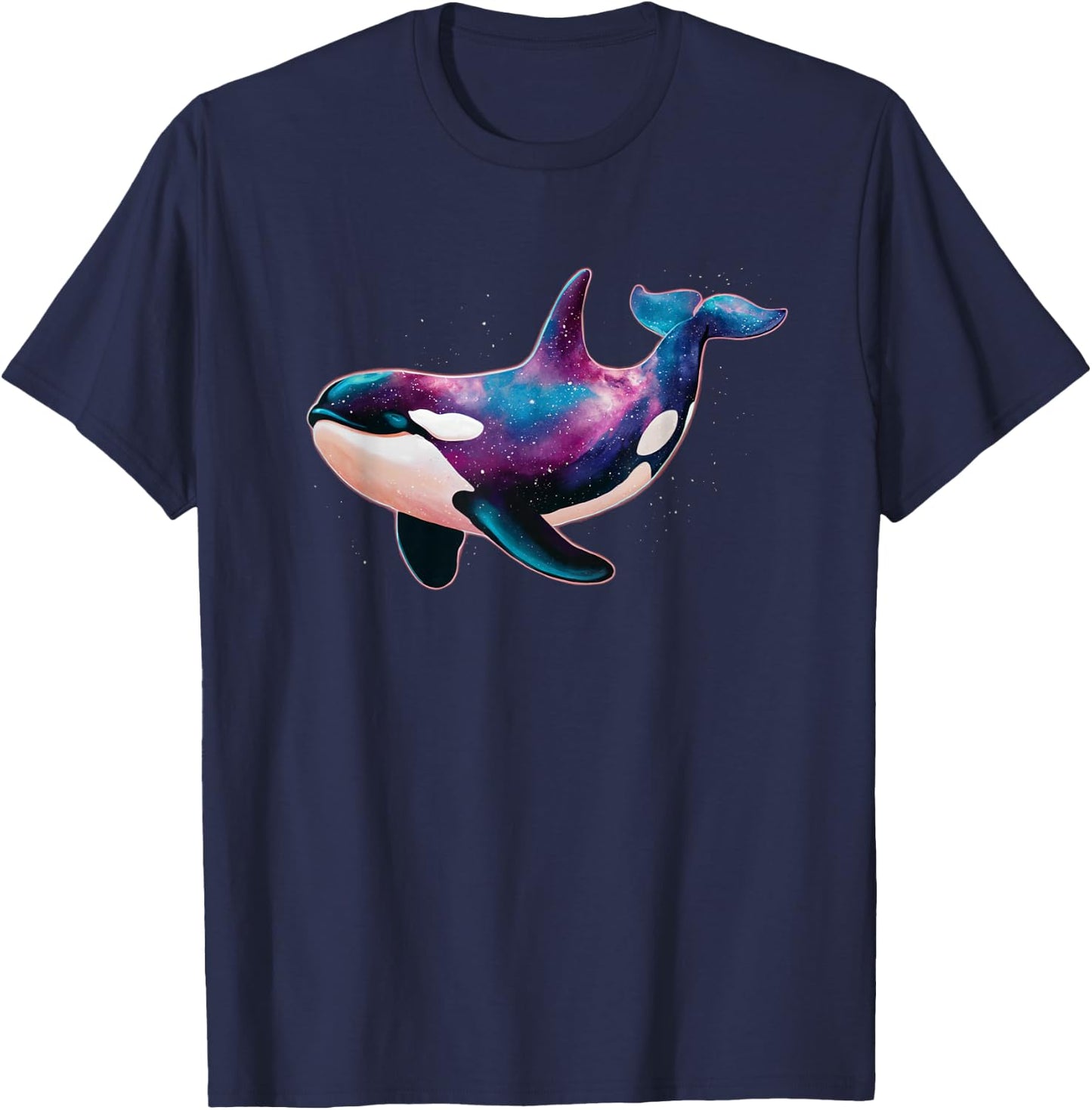 Beautiful Galaxy Cosmic Space Orca T-Shirt - T-Shirt | Navy