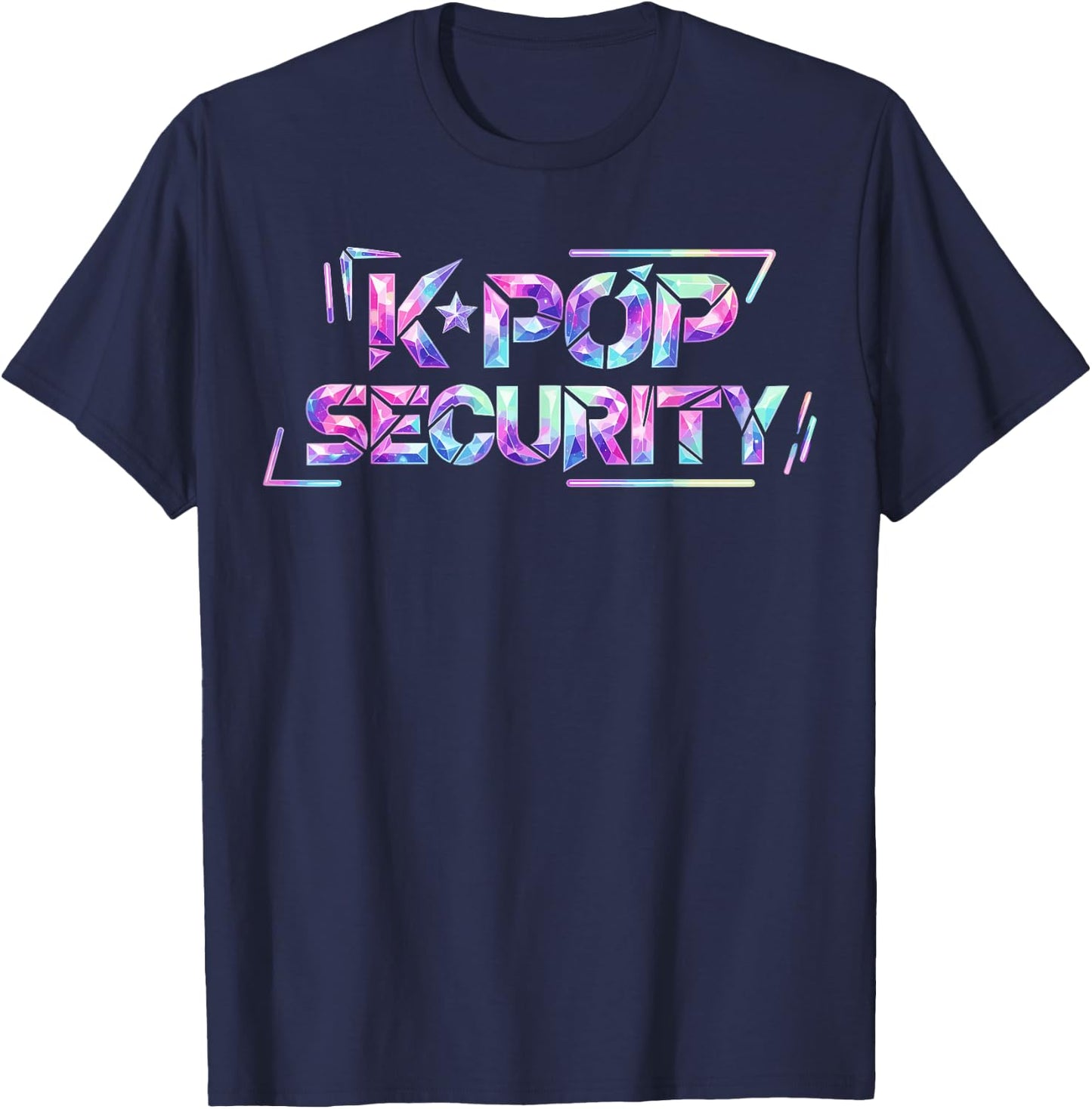 K-Pop Security Mom Dad Kids Funny Birthday Korean Music T-Shirt - T-Shirt | Navy