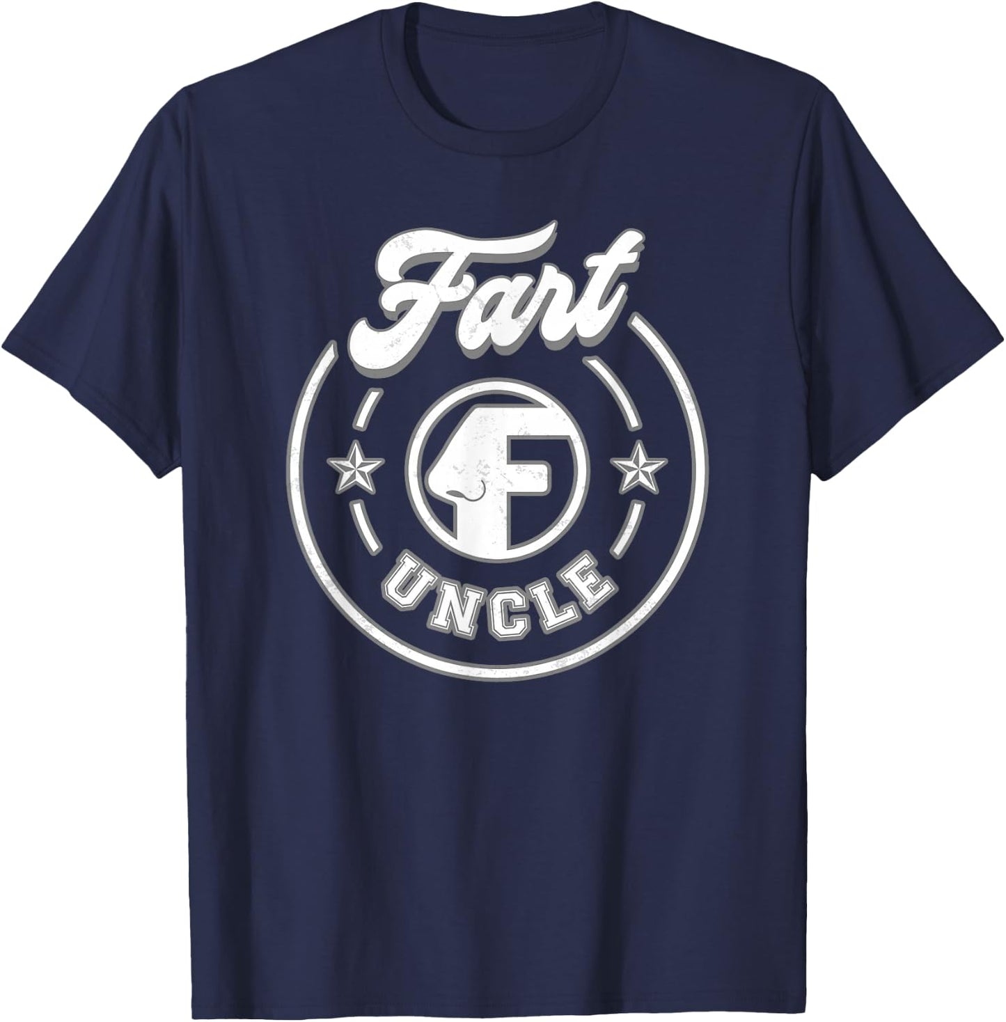 Uncle Fart Funny T-Shirt - T-Shirt | Navy