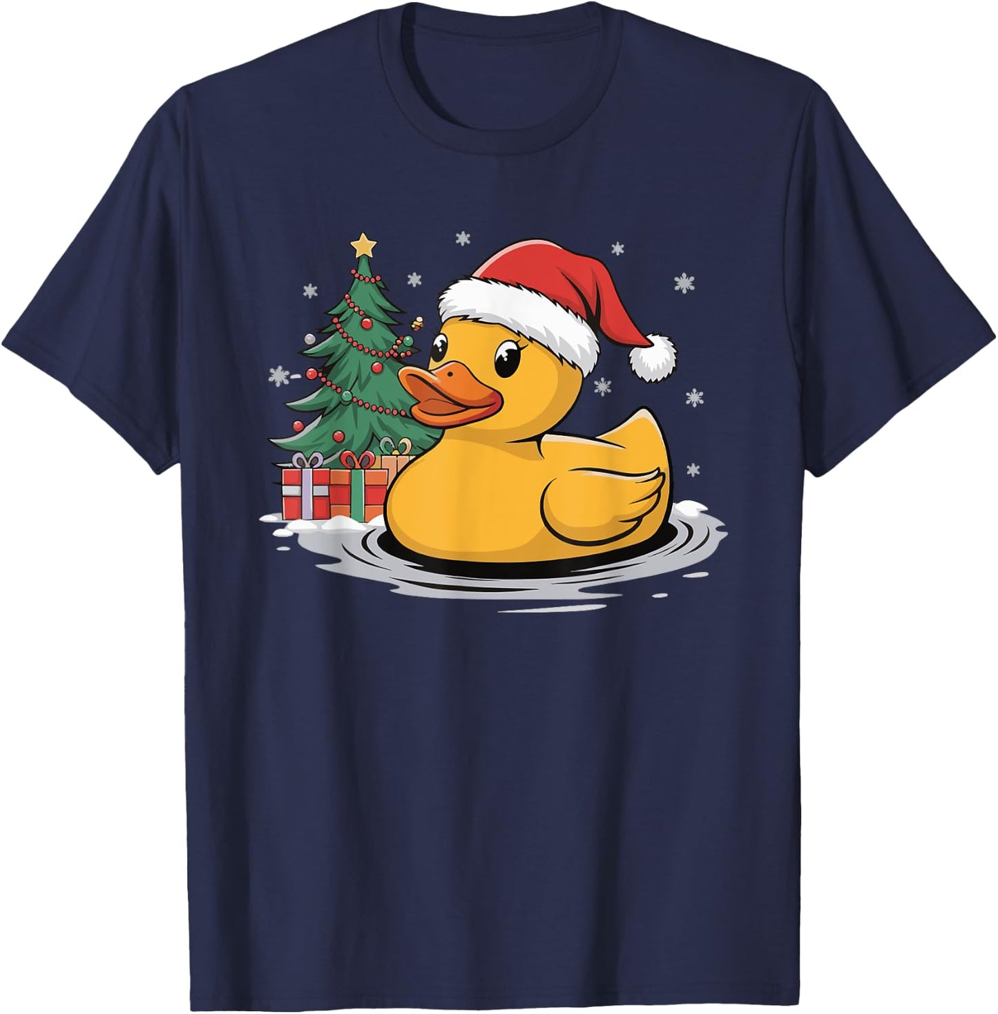 Rubber Duck Christmas T-Shirt - T-Shirt | Navy