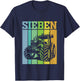 Children's Birthday 7 Years 7th Birthday Tractor , black T-Shirt - T-Shirt | Navy