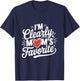 I'm Clearly Mom's Favorite, Favorite Child And T-Shirt - T-Shirt | Navy