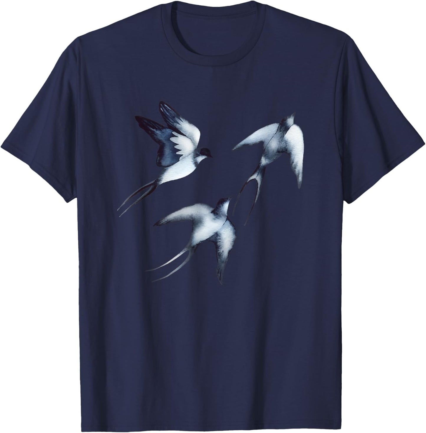 Swallows in Flight T-Shirt - T-Shirt | Navy