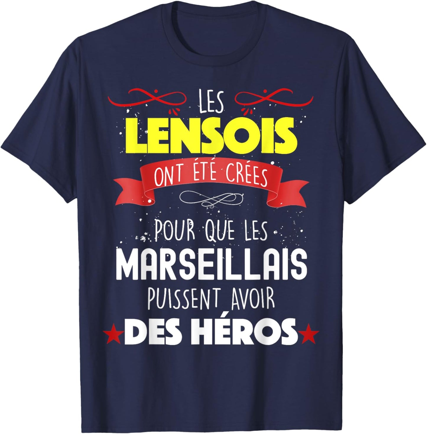 RC Lens Man Funny Dad Grandpa Tonton Boy Football Fan , Black, S T-Shirt - T-Shirt | Navy