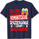 with German Text "Ich mag Romantic Walks zum Neighb, black, s T-Shirt - T-Shirt | Navy