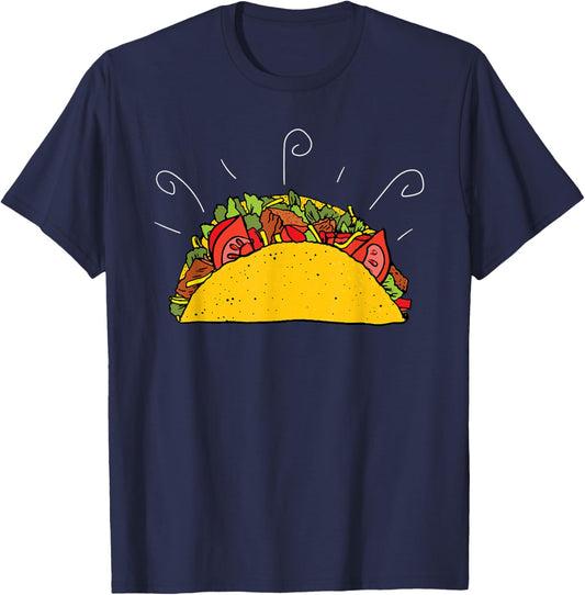 Just a Big Crunchy Delicious Taco Shirt T-Shirt - T-Shirt | Navy