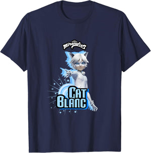 Miraculous Ladybug Villains Collection Cat Blanc T-Shirt - T-Shirt | Navy