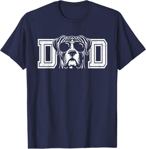 Boxer Dog Owner Boxer Dad Father's Day T-Shirt - T-Shirt | Navy
