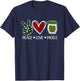 Peace Love Pickle Design For Pickle Lovers Men Women T-Shirt - T-Shirt | Navy