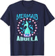 Mermaid Birthday Outfit Mermaid Party Grandma Mermaid Abuela T-Shirt - T-Shirt | Navy