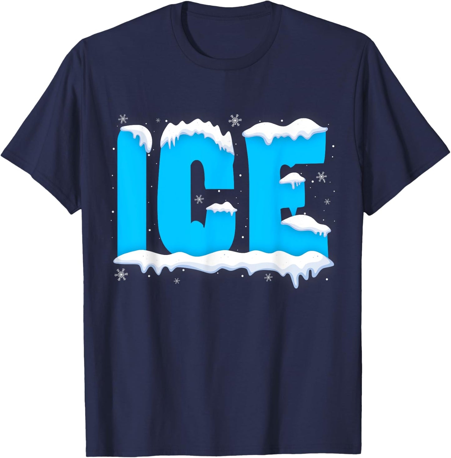 Ice and Fire Halloween Party Costume Couples Family Matching T-Shirt - T-Shirt | Navy